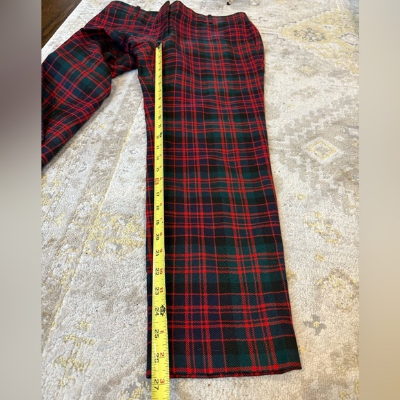 J. Crew Cafe Capri Wool Red Tartan Pant size 4 - Picture 9 of 11